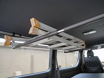 コ*ア様 車内キャリア サイドバー パット付き スライドバー 2本 セット　値下 Amazon | TRISTAR'S [ハイエース 200系 標準ボディ S-GL 専用